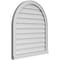 Ekena Millwork Round Top Surface Mount PVC Gable Vent w/ 2"W x 2"P Brickmould Sill Frame, 30"W x 32"H GVPRT30X3203SN - alternate 2